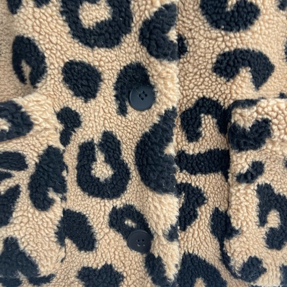 APPARIS Animal Print Leopard cheetah Faux Fur Fleece Teddy Jacket size xs - Picture 8 of 15